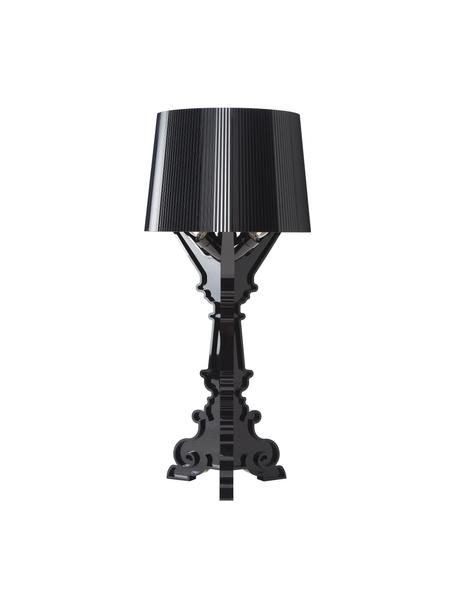 Große Dimmbare LED-Tischlampe Bourgie in Schwarz, Kunststoff, Schwarz, Ø 37 x H 68-78 cm