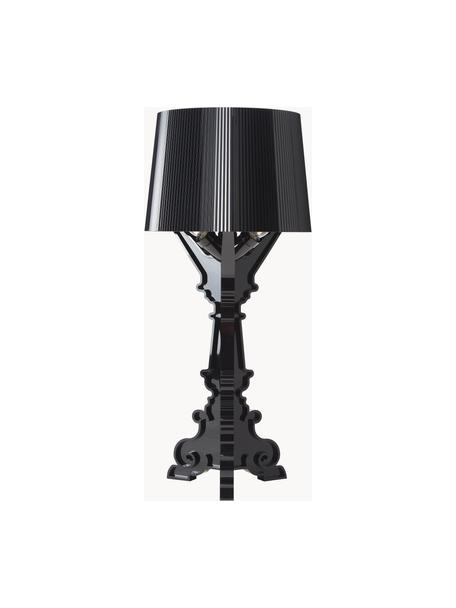 Grote design LED tafellamp Bourgie, dimbaar, Polycarbonaat, Greenguard-gecertificeerd, Zwart, Ø 37 x H 68-78 cm