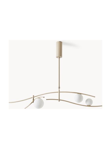 Grande suspension Nebo, Beige clair, larg. 120 x haut. 87 cm