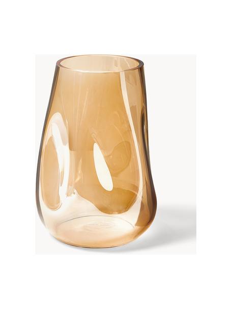 Ručně foukané sklenice na bílé víno Ellery, V 26 cm, Foukané sklo, Okrová, Ø 18 cm, V 26 cm
