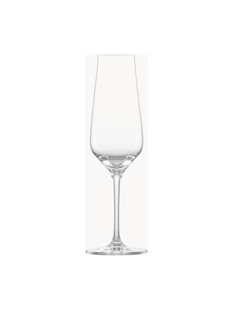 Křišťálové sklenice na sekt Fine, 6 ks, Tritanové křišťálové sklo, Transparentní, Ø 7 cm, V 23 cm, 230 l
