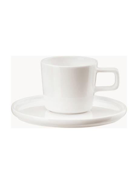 Šálky s podšálky z jemného kostního porcelánu Oco, 6 ks, Kostní porcelán Fine Bone China
Fine Bone China je jemný porcelán, který se vyznačuje zejména svým zářivým a průsvitným leskem, Tlumeně bílá, Ø 6 cm, V 7 cm, 200 ml