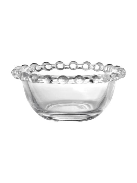 Malá sklenená miska Perles, 2 ks, Sklo, Priehľadná, Ø 9 x V 4 cm