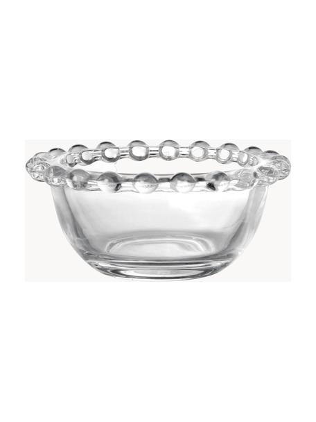 Cuencos pequeños de vidrio Perles, 2 uds., Vidrio, Transparente, Ø 9 x Al 4 cm