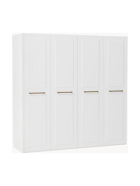 Modulární skříň s otočnými dveřmi Charlotte, šířka 200 cm, více variant, Bílá, Interiér Basic, Š 200 x V 200 cm