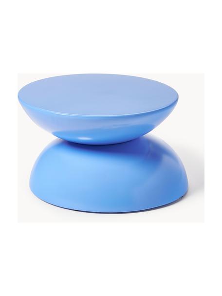 Table d'appoint de jardin Gigi, Plastique, métal, revêtement par poudre, Bleu, larg. 65 x haut. 35 cm