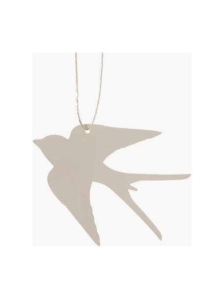 Paasdecoratie Birdie, 4 stuks, Gepoedercoat edelstaal, Lichtbeige, B 6 x D 5 cm