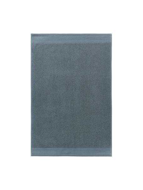 Kúpeľňová predložka z organickej bavlny Premium, protišmyková, Modrá, Š 50 x D 70 cm