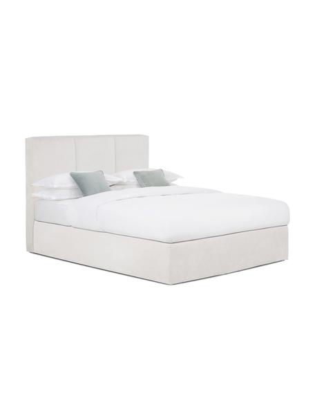 Łóżko kontynentalne Oberon, Nogi: tworzywo sztuczne, Jasny beżowy, S 140 x D 200 cm