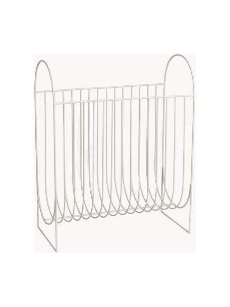 Porte-revues Maggie, Métal, enduit, Gris clair, larg. 40 x haut. 51 cm