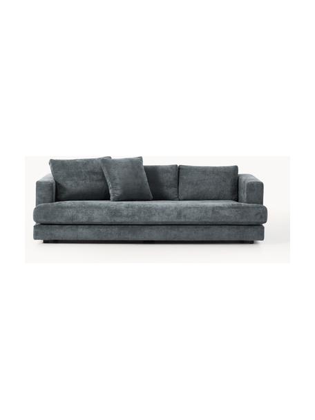 Sofa Tribeca (3-osobowa), Tapicerka: 100% poliester Dzięki tka, Stelaż: drewno bukowe, drewno sos, Nogi: drewno sosnowe Ten produk, Szaroniebieska tkanina, S 228 x G 104 cm