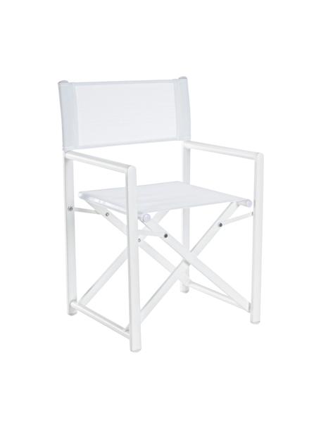 Krzesło ogrodowe Taylor, Stelaż: aluminium malowane proszk, Biały, S 48 x G 56 cm