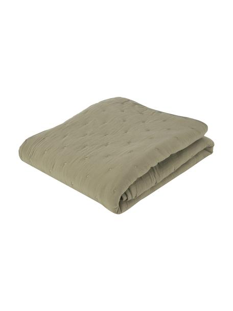 Prošívaný přehoz Wida, 100 % polyester, Olivová, Š 150 cm, D 250 cm (pro postele s rozměry až 100 x 200 cm)