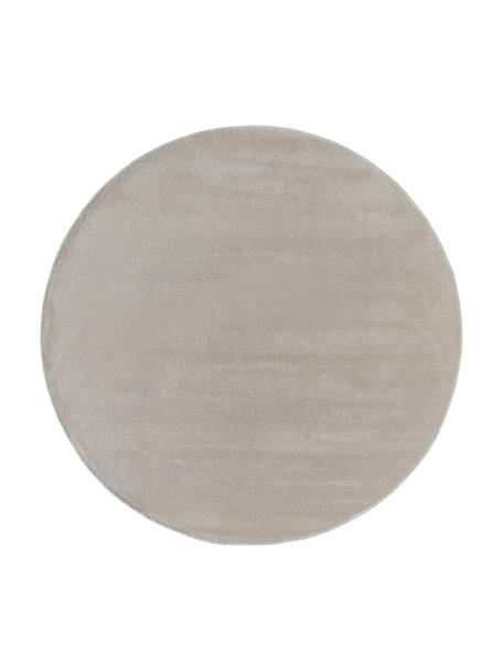 Tapis rond à poils ras en laine tufté main Jadie, Beige, Ø 200 cm (taille L)