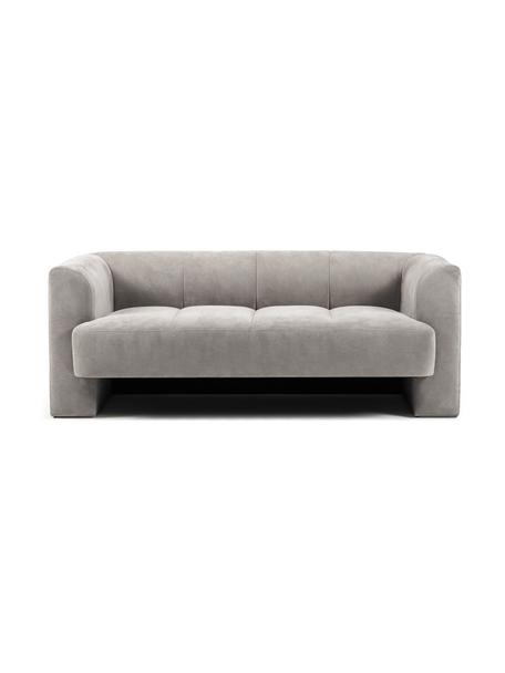 Sofá Bobi (2 plazas), Tapizado: 88% poliéster, 12% nylon , Estructura: madera de pino maciza, Tejido gris oscuro, An 178 x F 82 cm