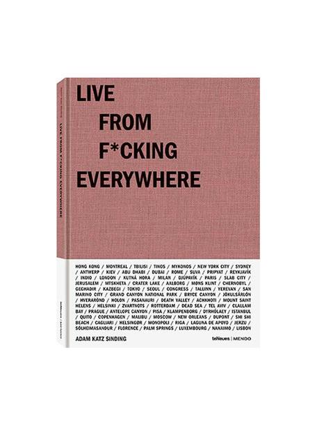 Libro ilustrado Live from F*cking Everywhere, Papel, Rosa, L 30 x An 22 cm