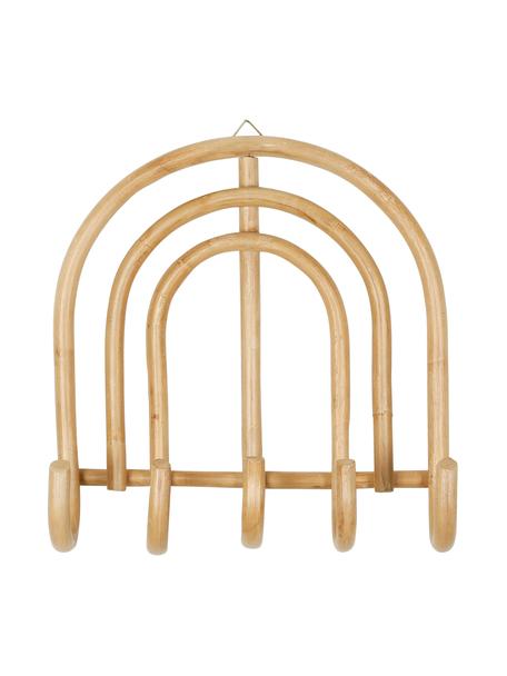 Wieszak ścienny z rattanu Sweet Dreams, Rattan, Jasny brązowy, S 35 x W 37 cm