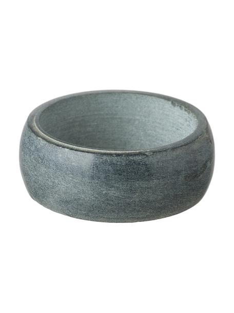 Servetringen Soap Stone, 6 stuks, Zeepsteen, Blauwgrijs, Ø 5 x H 2 cm