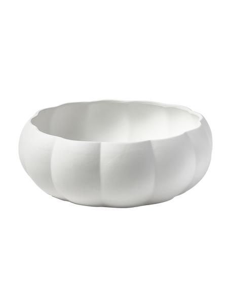 Bol decorativo de gres Valerian, Gres, Blanco, Ø 39 x Al 13 cm