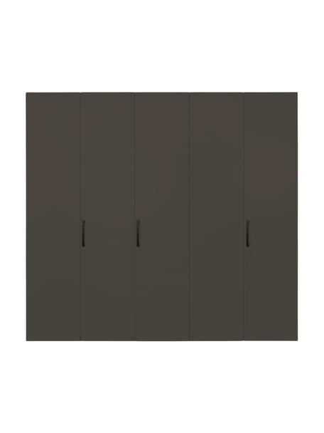 Draaideurkast Madison 5 deuren, inclusief montageservice, Frame: panelen op houtbasis, gel, Antraciet, B 252 cm x H 230 cm
