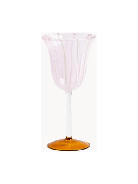 Copas de vino artesanales de vidrio borosilicato Eve, 2 uds., Vidrio de borosilicato 

¡Descubre la versatilidad del vidrio de borosilicato para tu hogar! El vidrio de borosilicato es un material de alta calidad, fiable y duradero. Se caracteriza por su excepcional resistencia al calor y, por lo tanto, es ideal para tomar té o café caliente. En comparación con el vidrio convencional, el vidrio de borosilicato es más resistente a roturas y grietas y, por lo tanto, es un compañero seguro en tu hogar., Rosa claro transparente, naranja, Ø 9 x Al 18 cm, 180 ml