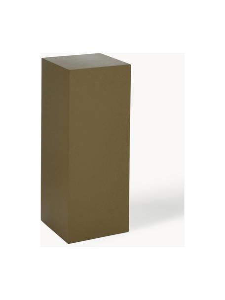 Dekorativní sloup Smash, dřevovláknitá deska střední hustoty (MDF), Olivově zelená, Š 20 cm, V 50 cm