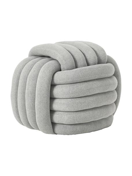 Taburetka v tvare uzla Twist, Svetlosivá, Š 54 x V 45 cm