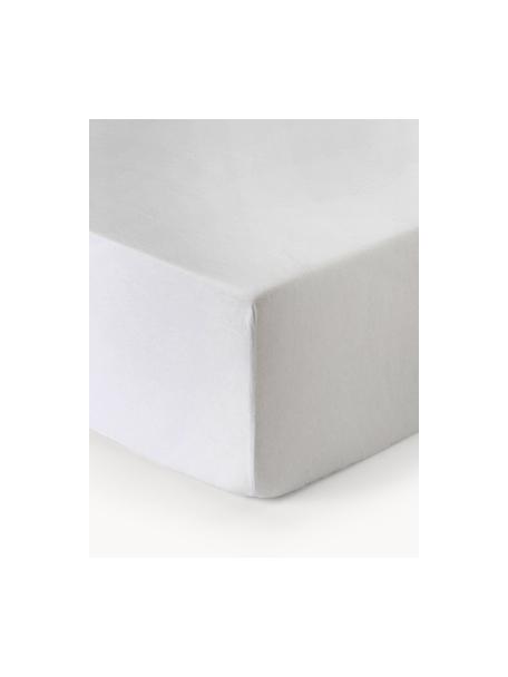 Spannbettlaken Biba, Flanell, Webart: Flanell, Weiß, B 160 x L 200 cm, H 25 cm