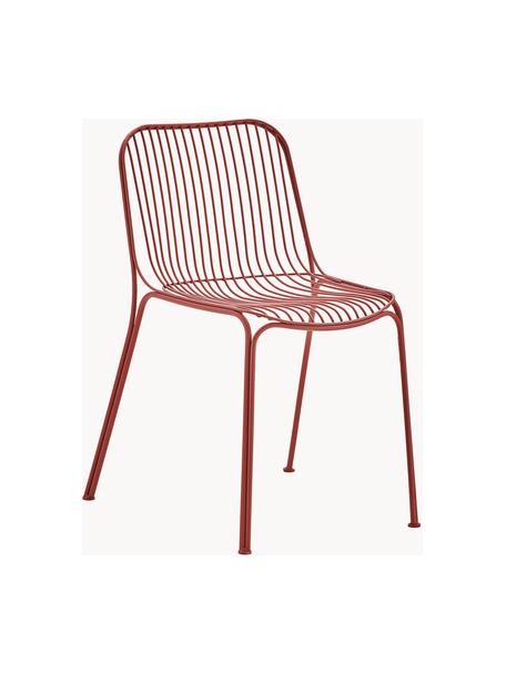 Chaise de jardin Hiray, Acier galvanisé, laqué, Rouge, larg. 53 x prof. 55 cm