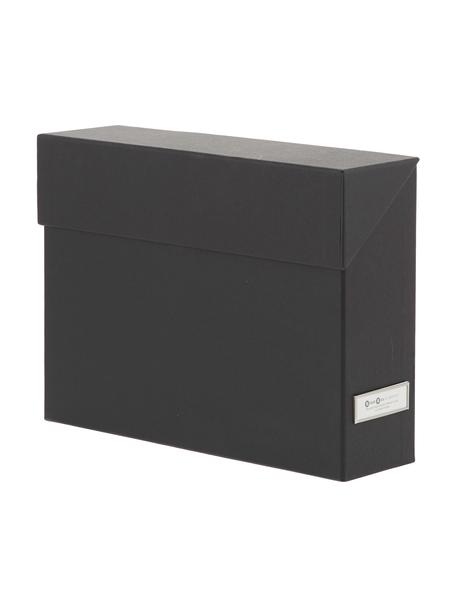 Organizador Lovisa, Organizador: cartón laminado resistent, Negro, An 33 x Al 24 cm