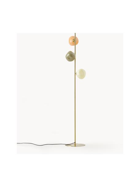 Lampadaire en verre opalescent Josie, Multicolore, haut. 155 cm