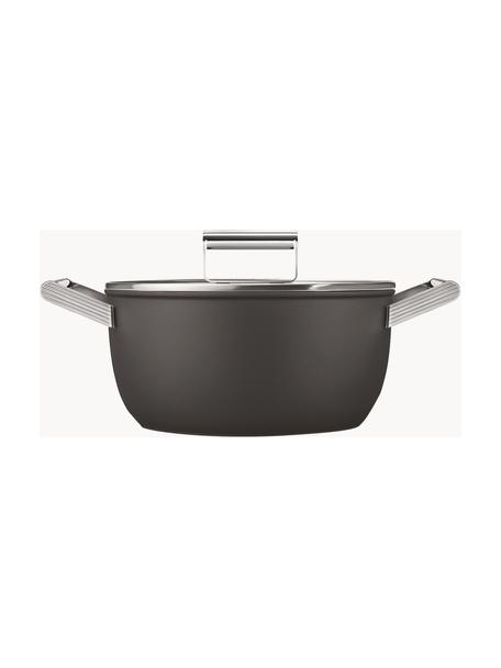 Cocotte avec couvercle et revêtement antiadhésif 50's Style, Noir, Ø 24 x haut. 18 cm, 4,6 L