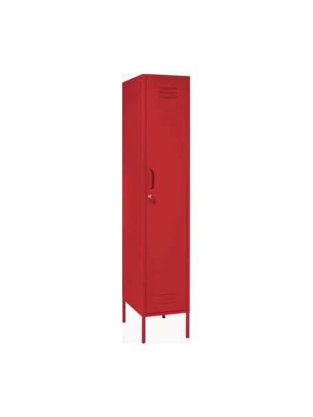 Armadietto piccolo The Skinny, Acciaio verniciato a polvere, Rosso, Larg. 35 x Alt. 183 cm