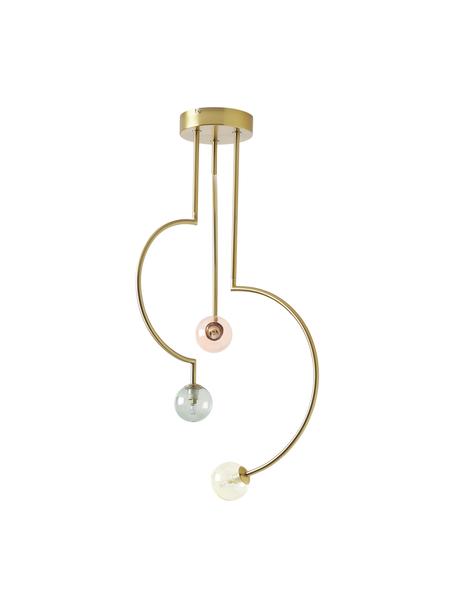 Suspension Aglaia, Couleur dorée, tons pastels, Ø 45 x haut. 81 cm