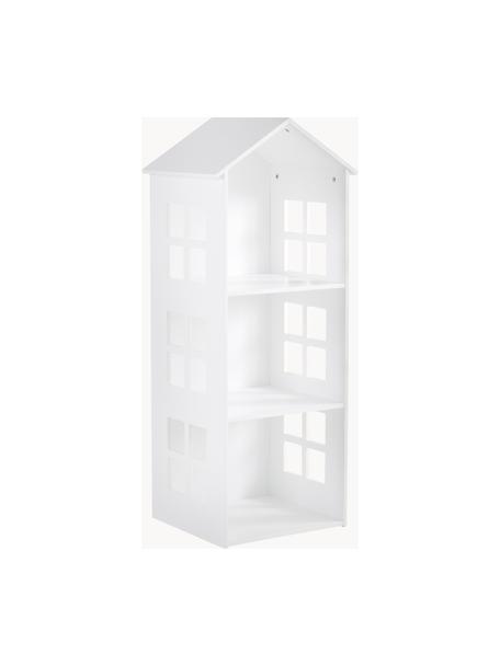 Libreria per bambini Sevilla, Pannello di fibra a media densità (MDF) rivestito, Legno laccato bianco, Larg. 40 x Alt. 117 cm