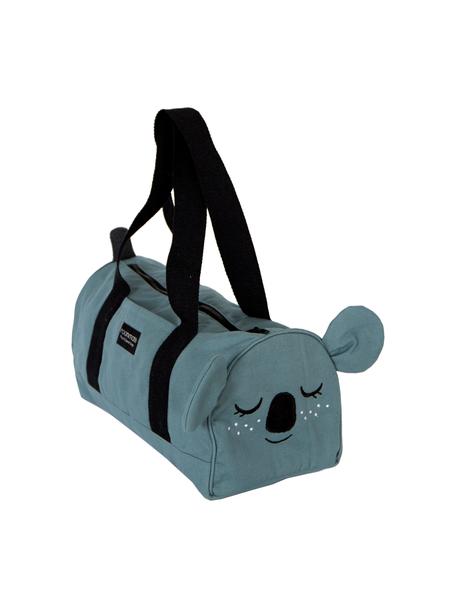 Tasche Koala mit Schultergurten, 100 % Bio-Baumwolle, GOTS-zertifiziert, Blaugrau, B 40 x H 20 cm