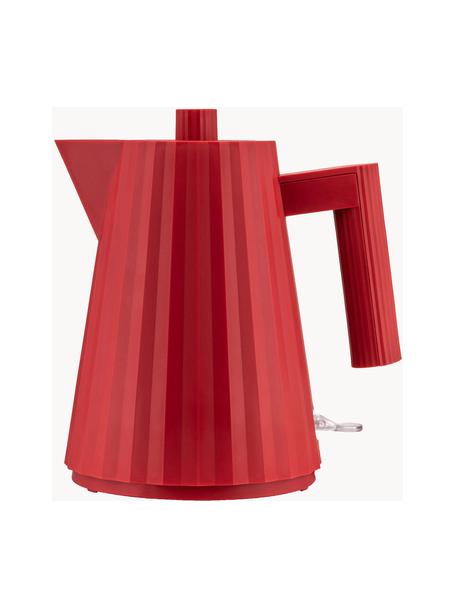Wasserkocher Plissé mit strukturierter Oberfläche, 1 L, Thermoplastisches Harz, Rot, B 21 x H 20 cm