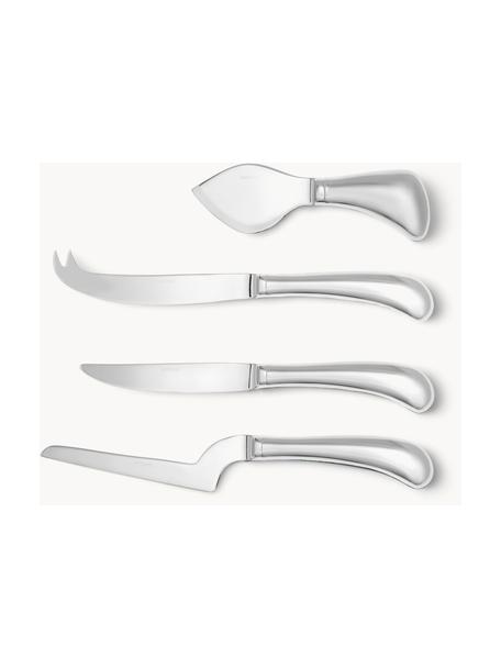 Set de cuchillos de queso de acero inoxidable Living, 4 uds., Acero inoxidable 18/10 pulido

La cubertería está hecha de acero inoxidable. Por tanto, es duradera, inoxidable y resistente a las bacterias. Además, se puede lavar en el lavavajillas, no destiñe, es fácil de cuidar, no da sabor y es resistente a los ácidos., Plateado muy pulido, Set de diferentes tamaños