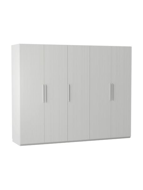Armario modular Simone, 5 puertas (250 cm), diferentes variantes, Estructura: aglomerado con certificad, Madera, gris, Interior Basic (An 250 x Al 200 cm)