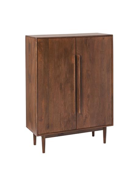 Rangement rétro en manguier massif Paul, Bois de manguier, larg. 100 x haut. 135 cm