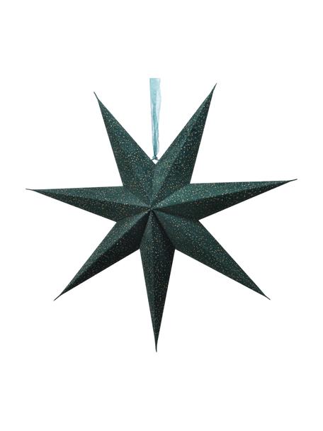 Stella luminosa grande con spina Amelia 2 pz, Carta, Verde, Larg. 60 x Alt. 60 cm