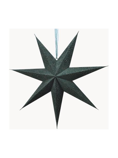 Grandes étoiles lumineuses Amelia, 2 pièces, Papier, Vert, larg. 60 x haut. 60 cm