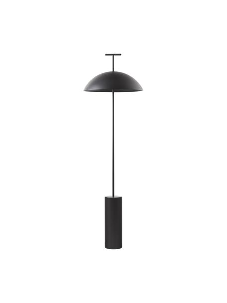 Lámpara de pie pequeña LED regulable Geen-A, Lámpara: metal con pintura en polv, Cable: plástico, Negro, Ø 41 x Al 132 cm