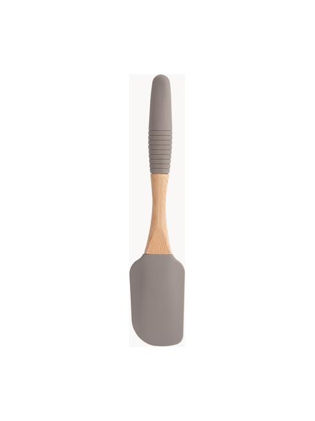 Spatel Silico, Kunststof, hout, Grijs, helder hout, L 25 cm