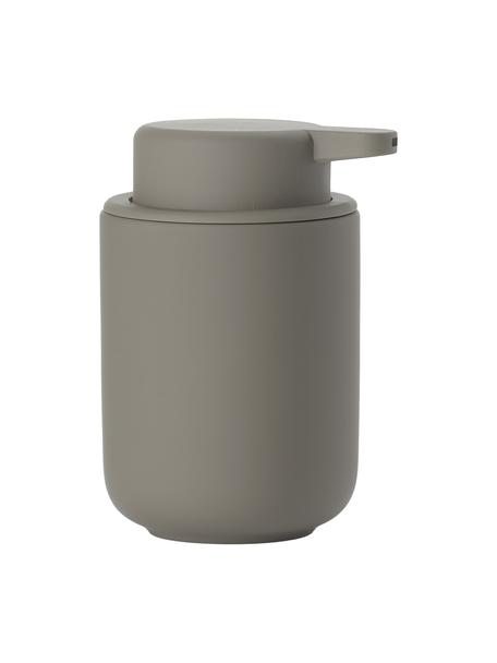 Dozownik do mydła z kamionki Ume, Taupe, Ø 8 x W 13 cm
