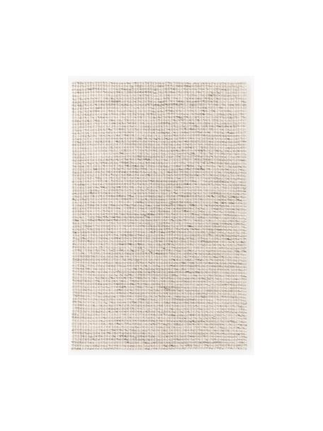 Handgeweven laagpolig wollen vloerkleed Rumi, Onderzijde: 100% polyester Bij wollen, Beigetinten, B 120 x L 180 cm (maat S)