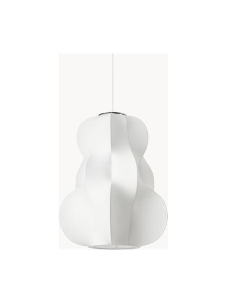 Lampa wisząca o wyglądzie jedwabiu Arwa, Biały, Ø 50 x W 150 cm