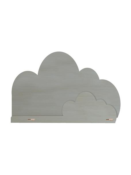 Wandregal Cloud, Sperrholz, beschichtet, Grau, B 45 x H 30 cm