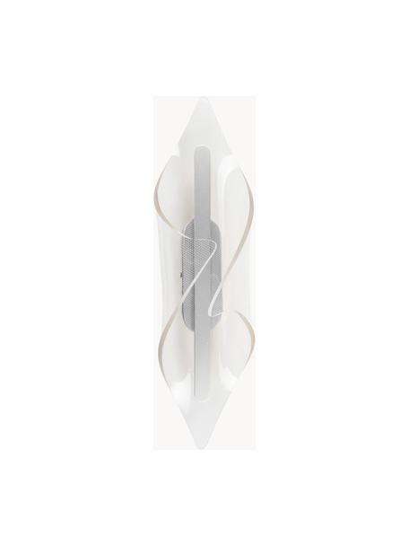 Applique murale LED Velo, Transparent, argenté, larg. 12 x haut. 44 cm