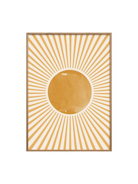 Plagát Boho Sun, Okrová, Š 30 x V 40 cm